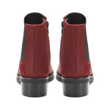 Saint Jacobella Red Pony Hair Leather Ankle Boots