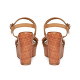 Saint Rialta Tan Woven Wedges