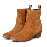 Saint Graciela Tan Leather Ankle Boots