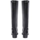 Saint Stella Black Leather Knee High Boots