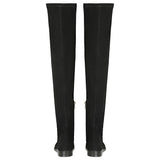 Saint Oriana Black Strech Suede above the knee boots