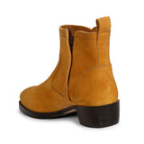 Saint Sancia Tan Suede Leather Ankle Boots
