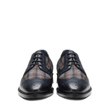 Saint Faustin Navy Leather Lace Up Brogue