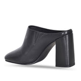 Saint Augustus Black Leather Mules