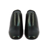 Saint Augustus Black Leather Mules