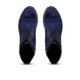 Saint Moira Blue Suede Leather Ankle Boot