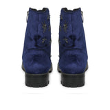 Saint Moira Blue Suede Leather Ankle Boot