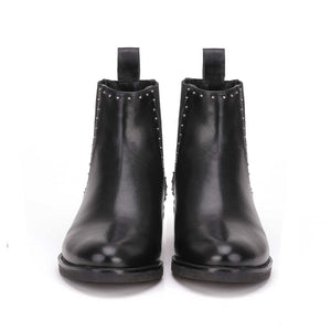 Saint Nora Black Leather Ankle Boot