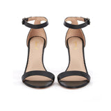 Saint Elyse Black Leather Heel
