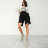 Saint Anastasia Ivory Leather Lace Up High Ankle Boots