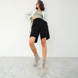 Saint Anastasia Ivory Leather Lace Up High Ankle Boots