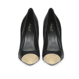 Saint Monica Black Leather Pumps