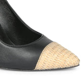 Saint Monica Black Leather Pumps