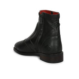 Saint Black Leather Ankle Boot