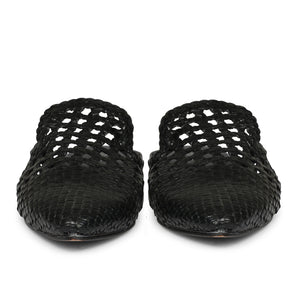 Saint Messy Woven Leather Flats Muels. - SaintG