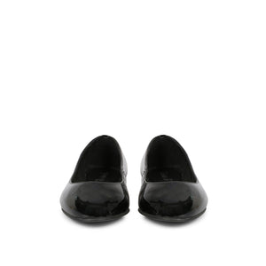Saint Alexius Black Crackle Patent Leather Ballerina's - SaintG