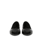 Saint Alexius Black Crackle Patent Leather Ballerina's - SaintG