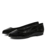 Saint Alexius Black Crackle Patent Leather Ballerina's - SaintG