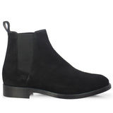 Saint Grimaldi Black Suede Chelsea Boot