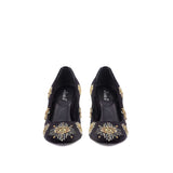 Saint Renee Hand Embroidered Leather Pump