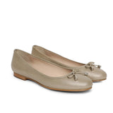 Saint Damita Nude Leather Handcrafted Ballet Flats