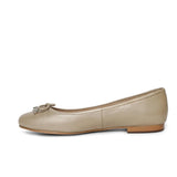 Saint Damita Nude Leather Handcrafted Ballet Flats