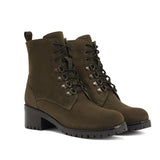 Saint Moira Olive Leather Ankle Boots