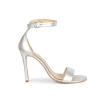 Saint Alicia Silver Leather Heels