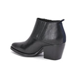 Saint Angela Black Leather Ankle Boots