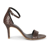 Saint Cera Brown Leather Heels