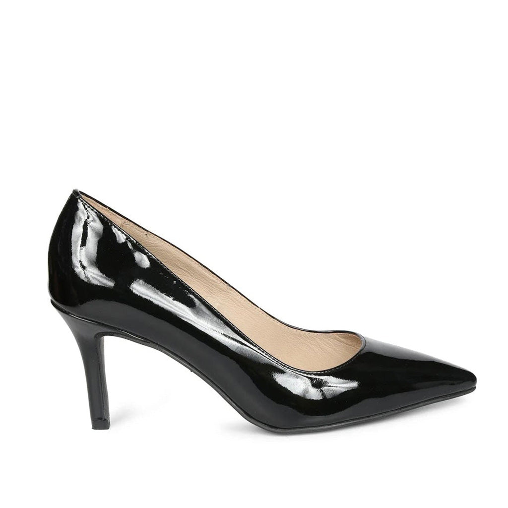 Saint Melissa Black Patent Leather Pumps