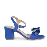 Saint Sierra Blue Leather Block Heel
