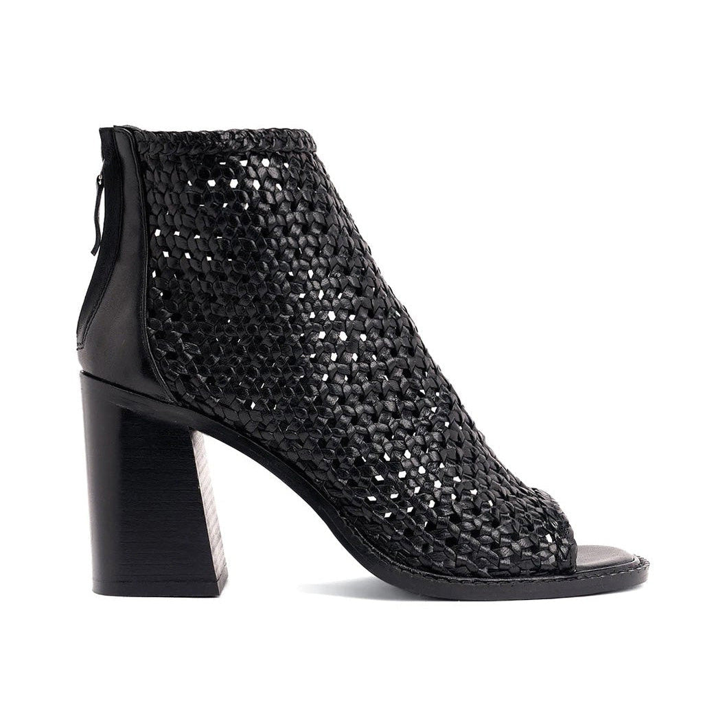 Saint Anna Woven High Ankle Block Heels