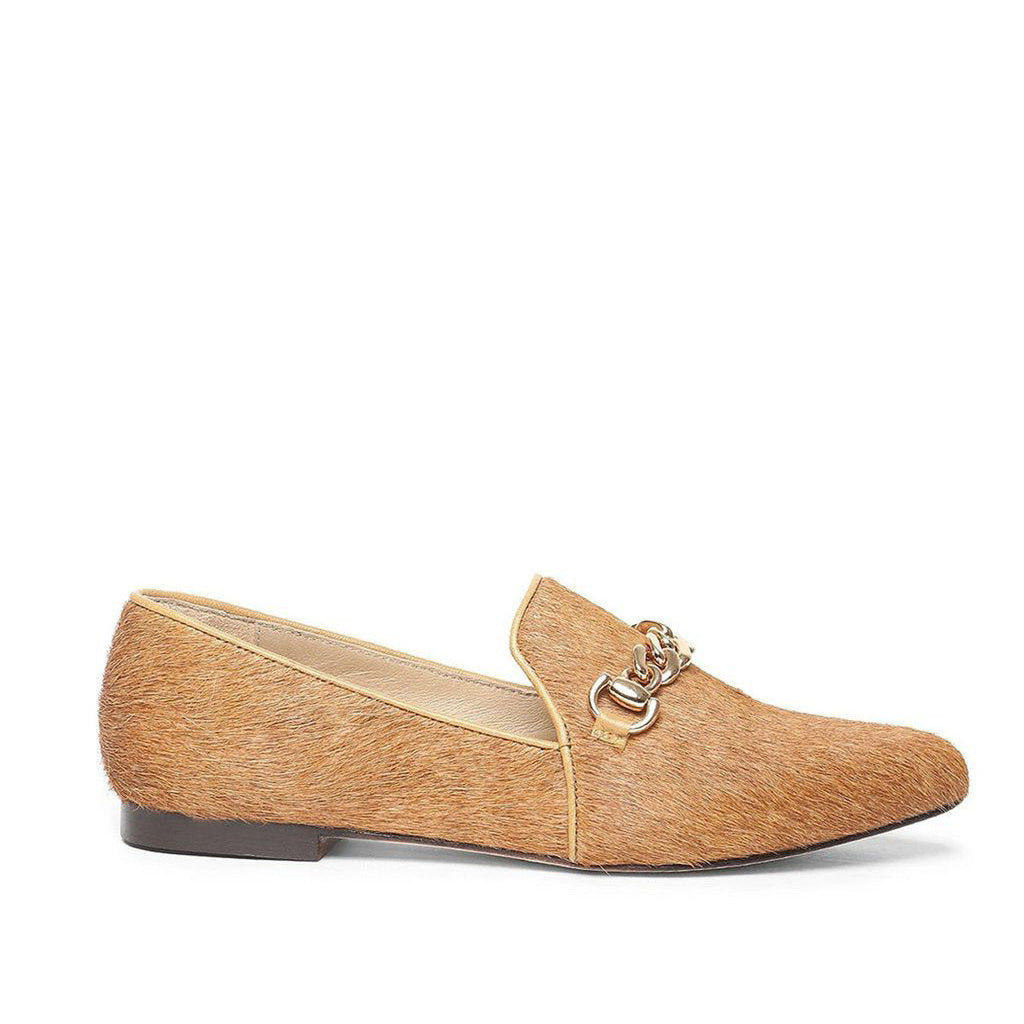 Saint Joan Tan Color Navy Leather Shoes