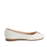 Saint Anya White Leather Ballerina’s