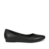 Saint Denise Black Leather Ballerina's
