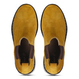 Saint Elaine Yellow Suede Leather Chelsea Boots
